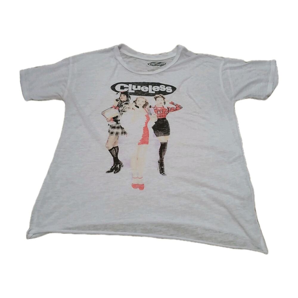 Clueless Movie Graphic Burnout T-Shirt Women's‎ Size L 90s Style Cher Dionne